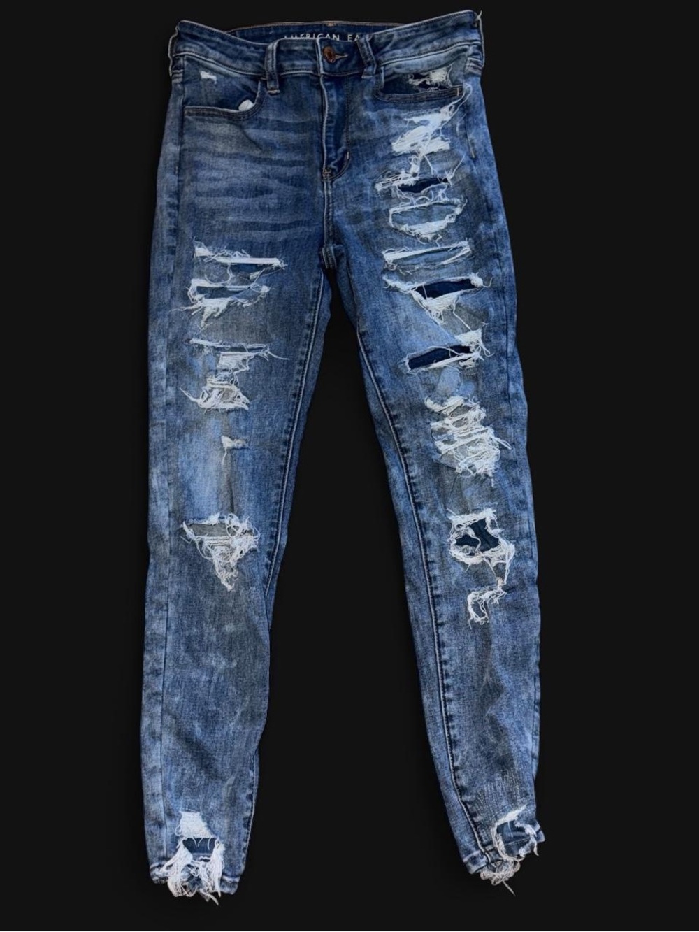 American Eagle Distressed Blue Women’s Skinny Jeans
